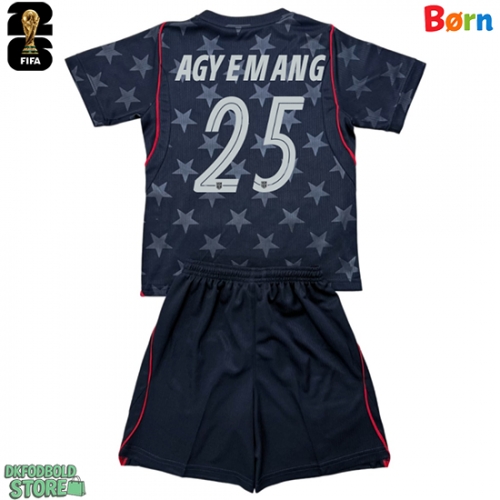 Forente stater Patrick Agyemang #25 Replika Babytøj Udebanesæt Børn VM 2026 Kortærmet (+ Korte bukser)